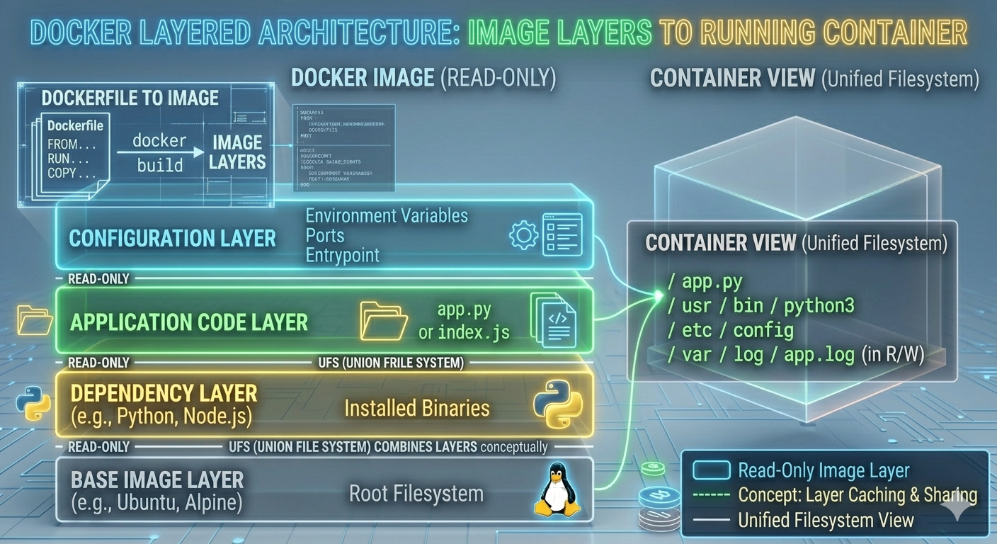 Docker layered architecture