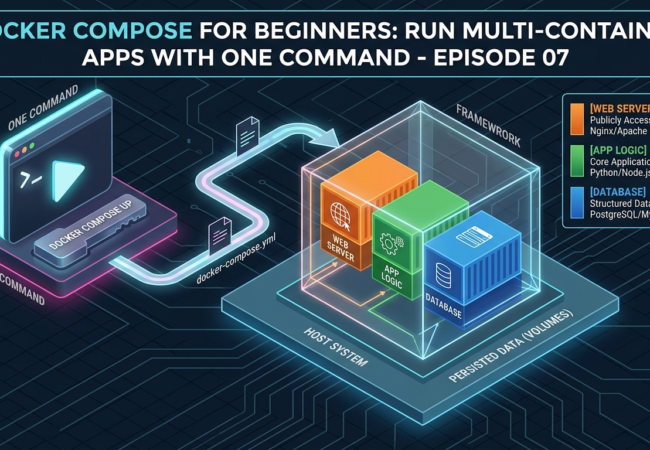 Episode 07 – Docker Compose for Beginners: Run Multi-Container Apps with One Command