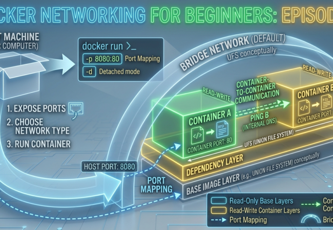 Episode 05 – Docker Networking for Beginners: Ports, Bridge Networks & Container Communication